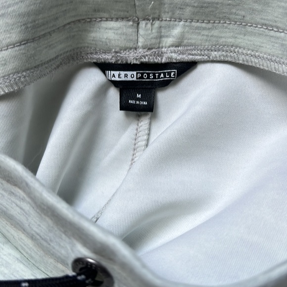 Aeropostale Mens Medium Air Softspun Tech Fleece Jogger Sweatpants WHITE - Picture 4 of 11